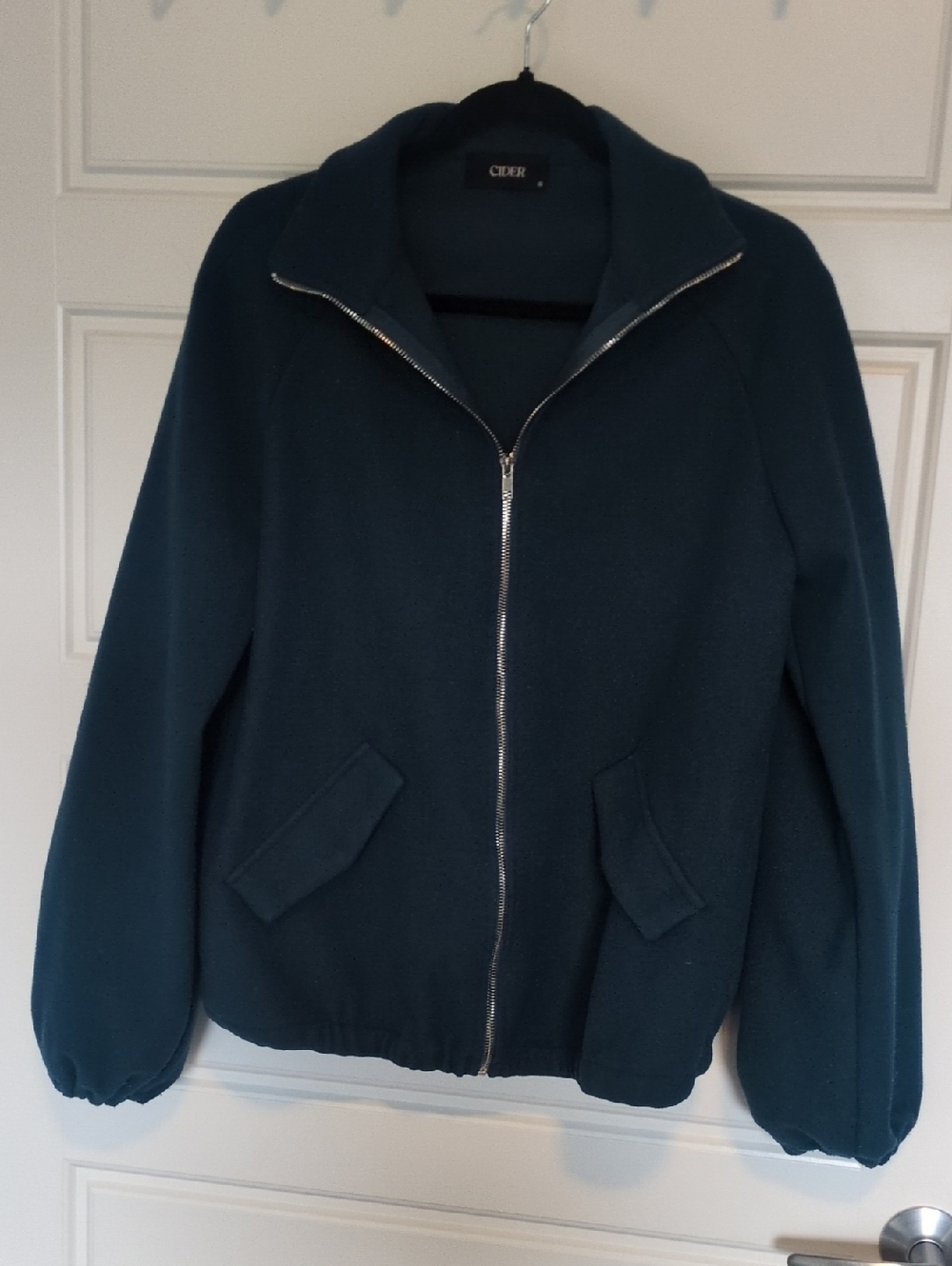 Teal Zip-Front Women's Jacket